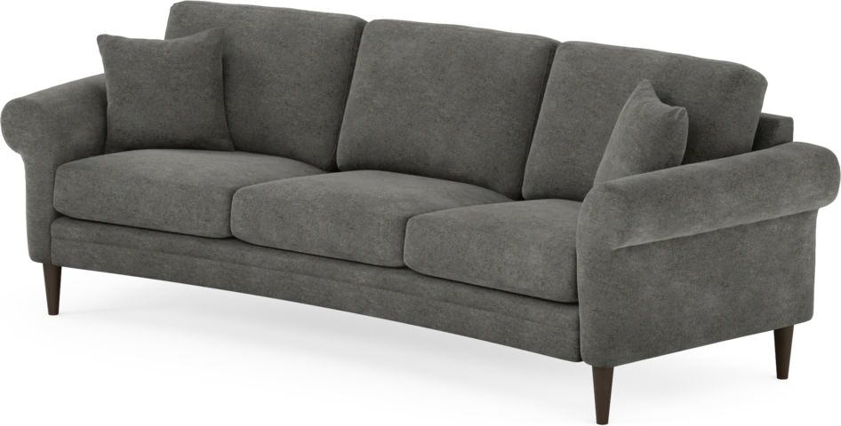 Eden - 3-sits soffa svängd - Grå