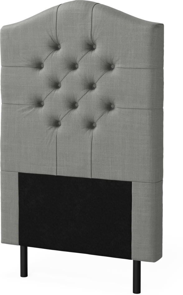 New York välvd - Sänggavel, 90-210 cm - Grå