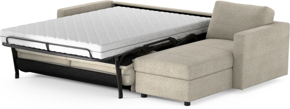 Lindö - Bäddsoffa 2,5-sits med schäslong, vändbar - Beige