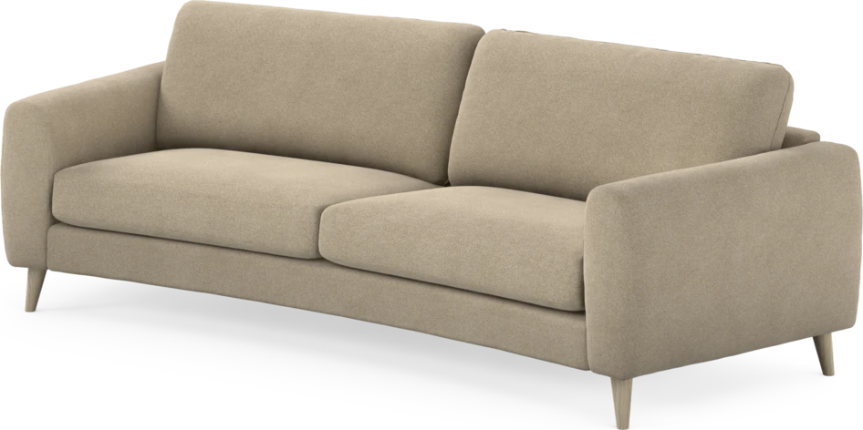 Bridge - 3-sits soffa svängd - Beige
