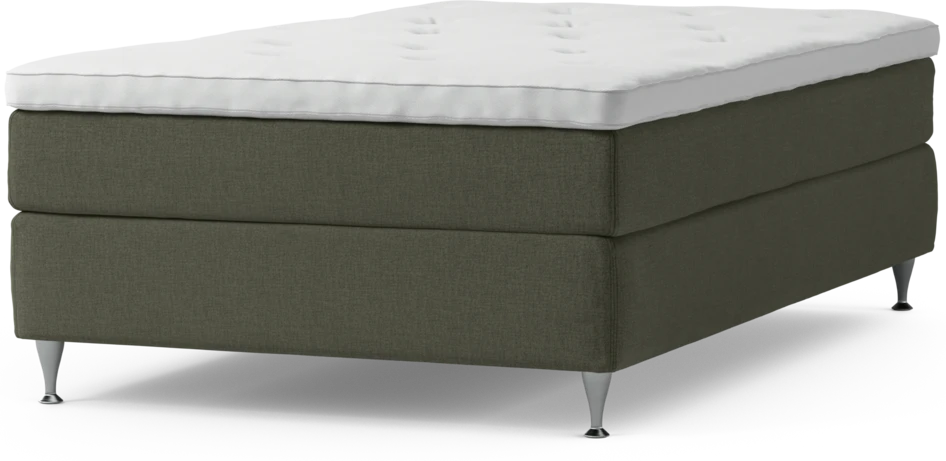 Delux Sense - Kontinentalsäng, enkelsäng 120 cm med bäddmadrass och sängben