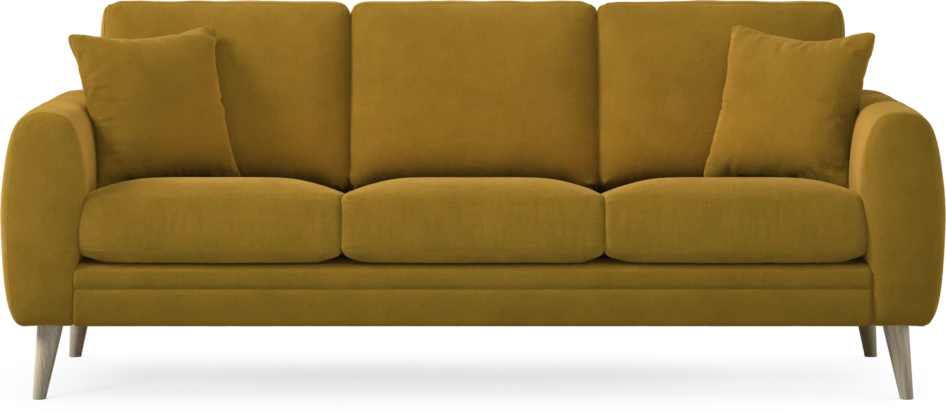 Eden - 3-sits soffa - Gul