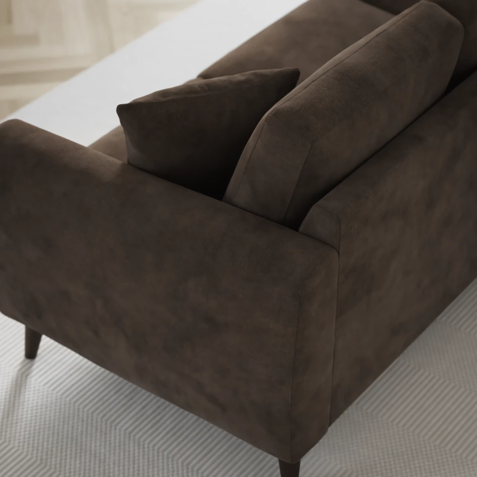 Eden - 3-sits soffa - Brun