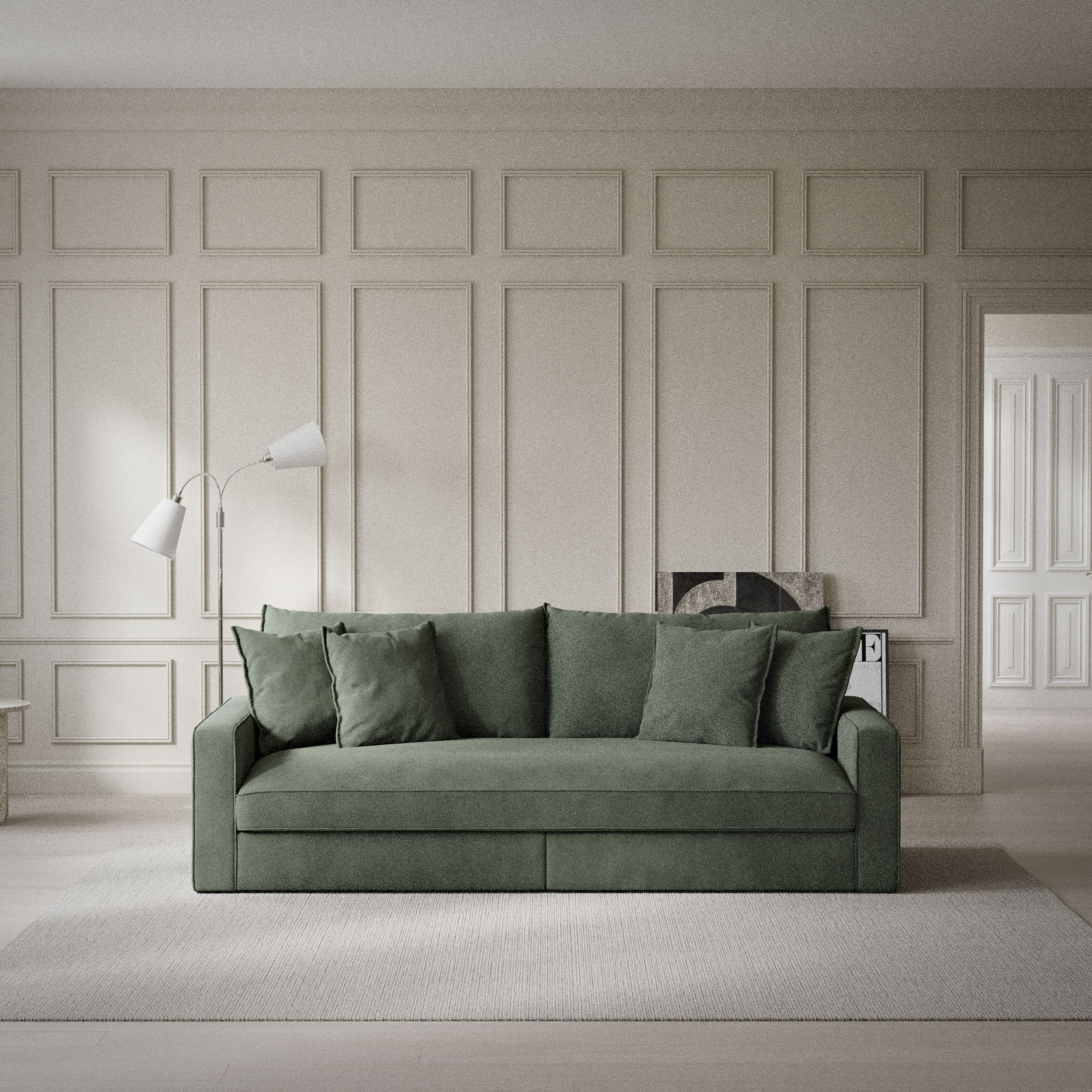 Rossi - 3-sits soffa, hel dyna - inspiration