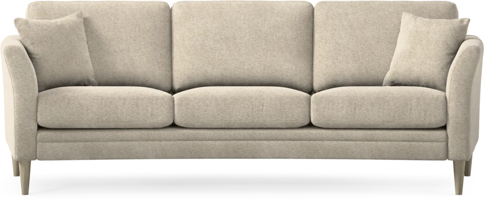 Eden - 3-sits soffa svängd - Beige