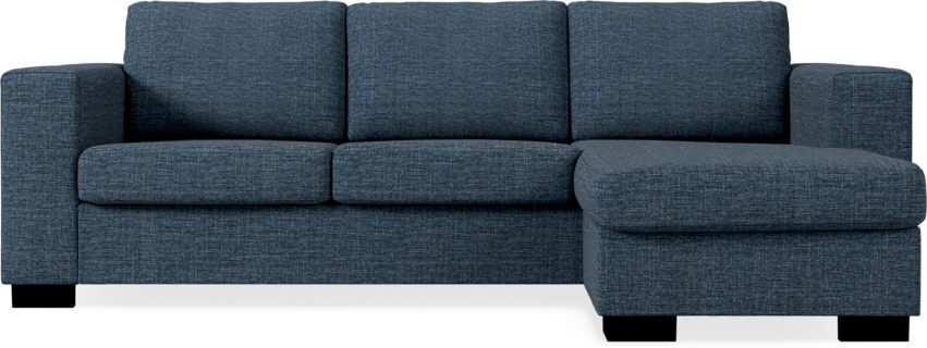Nevada - 3-sits soffa med flyttbar schäslong - Blå