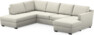 Friday - 3-sits soffa med divan vänster och schäslong höger - Vit