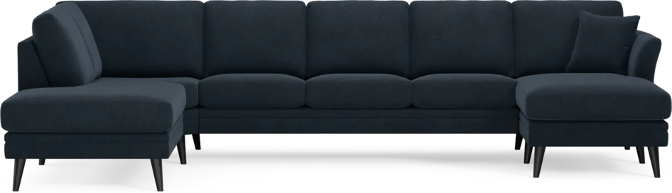 Eden - 3-sits soffa med divan vänster och schäslong höger - Blå
