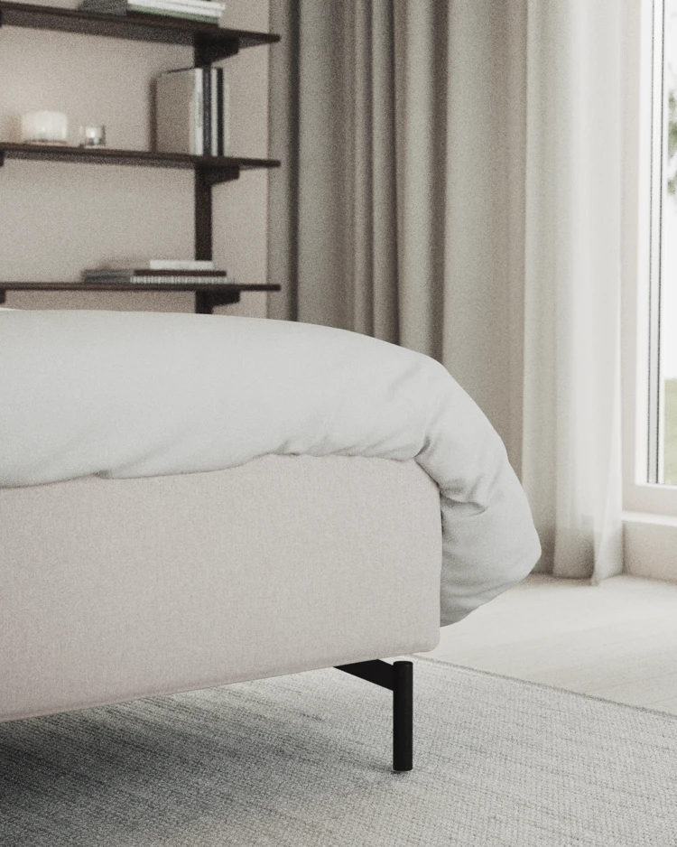 Delux Exclusive - Kontinentalsäng, enkelsäng 120 cm med bäddmadrass och sängben - inspiration