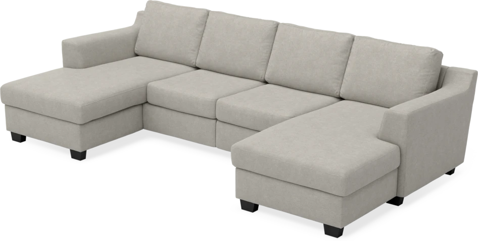 Friday - 2-sits soffa med två schäslonger - Beige