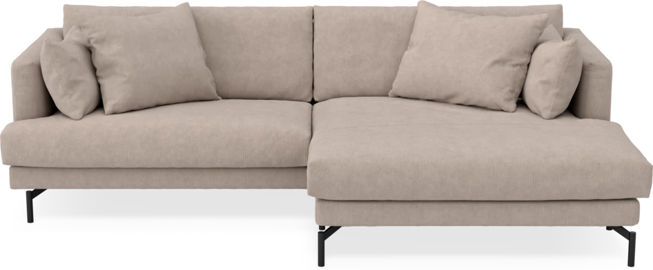 Harper - 4-sits med schäslong XL höger - Beige