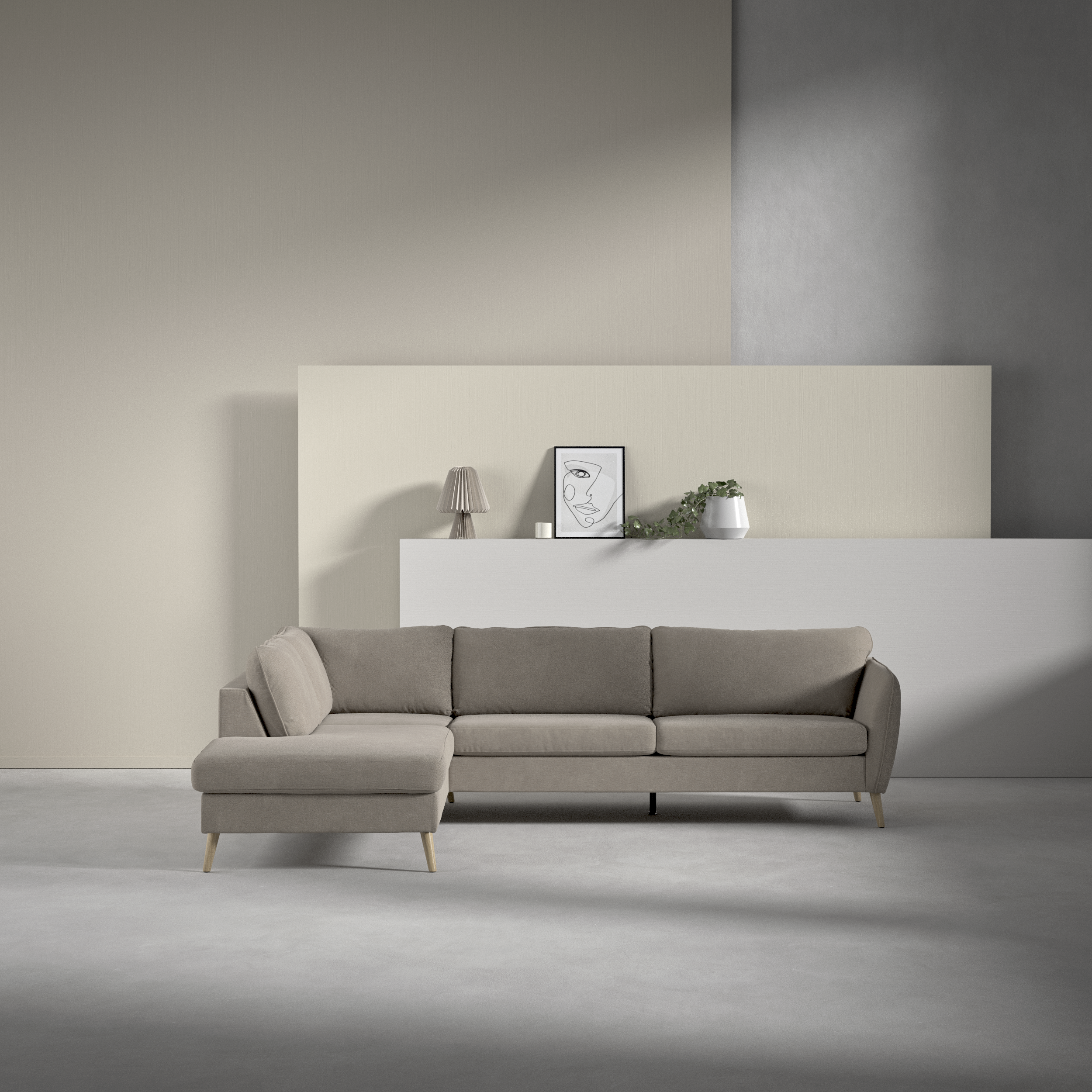 County - 2,5-sits soffa med divan vänster - inspiration