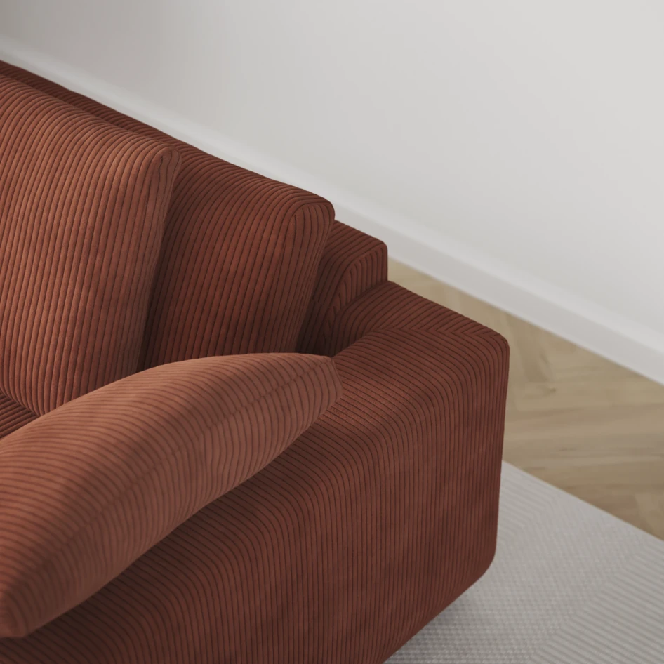 Amie - 4-sits soffa - Orange