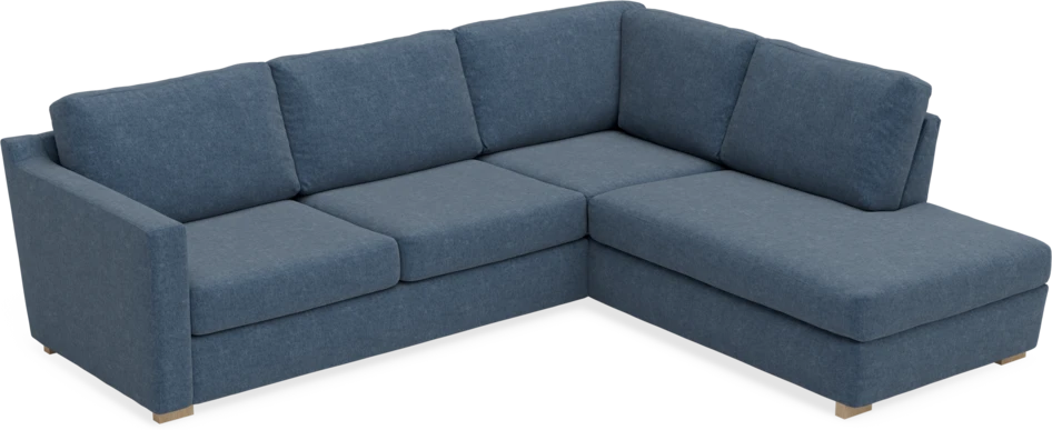Friday - 2,5-sits soffa med divan höger - Blå