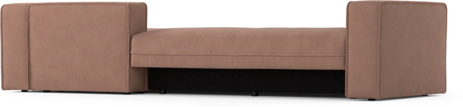 Ide - Bäddsoffa 3-sits med schäslong höger - Rosa