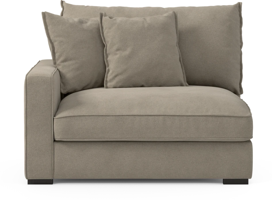 Rossi - 1,5-sits med armstöd vänster - Beige