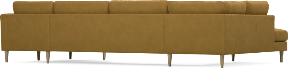 Bridge - 3-sits soffa med divan vänster och schäslong höger - Gul