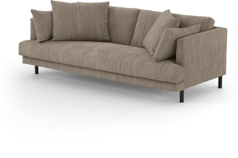 Harper - 3-sits soffa, hel dyna - Beige