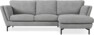 Madison Lux - 2-sits soffa med schäslong höger - Vit