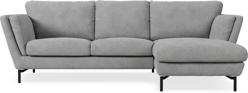 Madison Lux - 2-sits soffa med schäslong höger - Vit