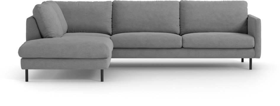 Madison - 3-sits soffa med divan vänster - Grå