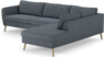 County - 2,5-sits soffa med divan höger - Blå