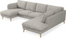 Madison Lux - 2-sits soffa med schäslong vänster och divan höger - Vit