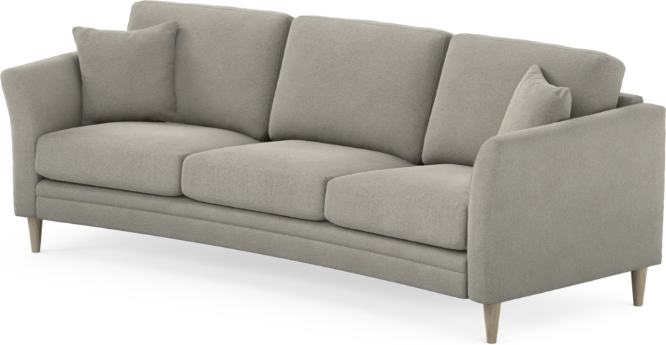 Eden - 3-sits soffa svängd - Grå