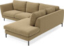 Madison - 2-sits soffa med divan höger - Brun