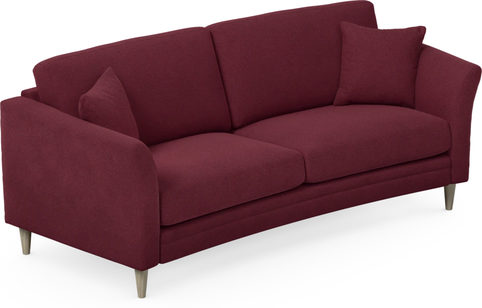 Eden - 2,5-sits soffa svängd - Röd