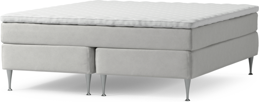 Delux Sense - Kontinentalsäng, dubbelsäng med bäddmadrass och sängben