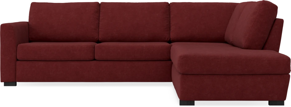 Friday - 2,5-sits soffa med divan höger - Rosa