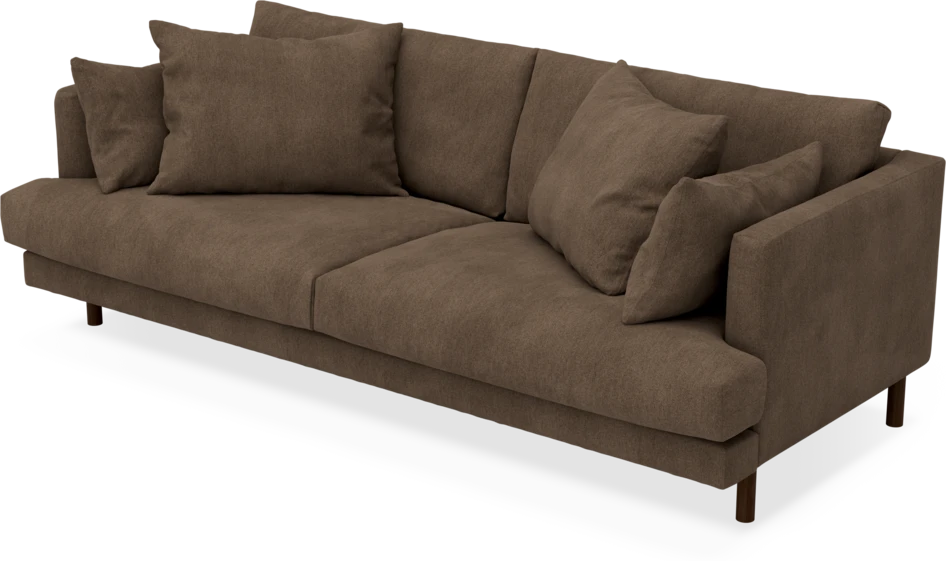 Harper - 3-sits soffa - Brun