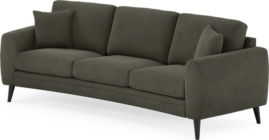 Eden - 3-sits soffa svängd - Grå