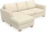 Friday - 3-sits soffa med schäslong vänster - Beige