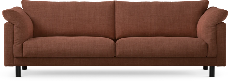 Cherrie - 4-sits soffa, fast klädsel - Orange
