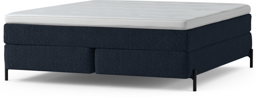 Delux Sense - Kontinentalsäng, dubbelsäng med bäddmadrass och sängben