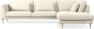 Willow - 3-sits soffa med divan höger, fast klädsel - Beige