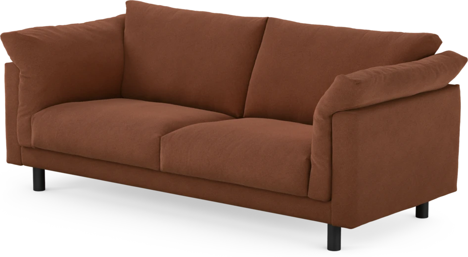Cherrie - 2,5-sits soffa, fast klädsel - Orange
