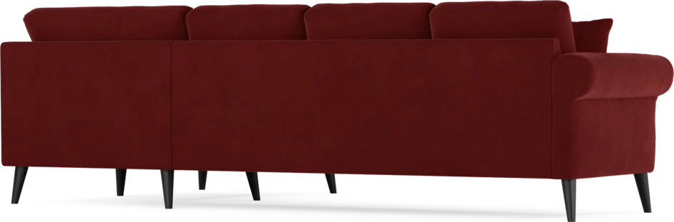 Eden - Hörnsoffa, 3+1-sits - Röd