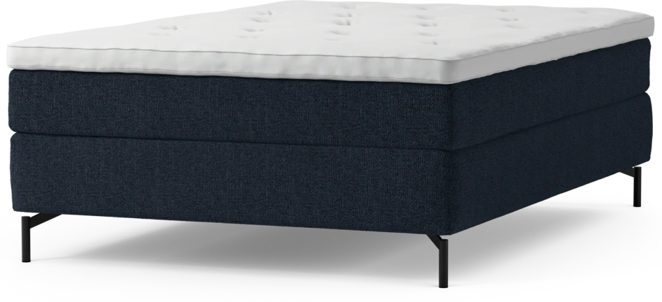 Delux Sense - Kontinentalsäng, enkelsäng 140 cm med bäddmadrass och sängben