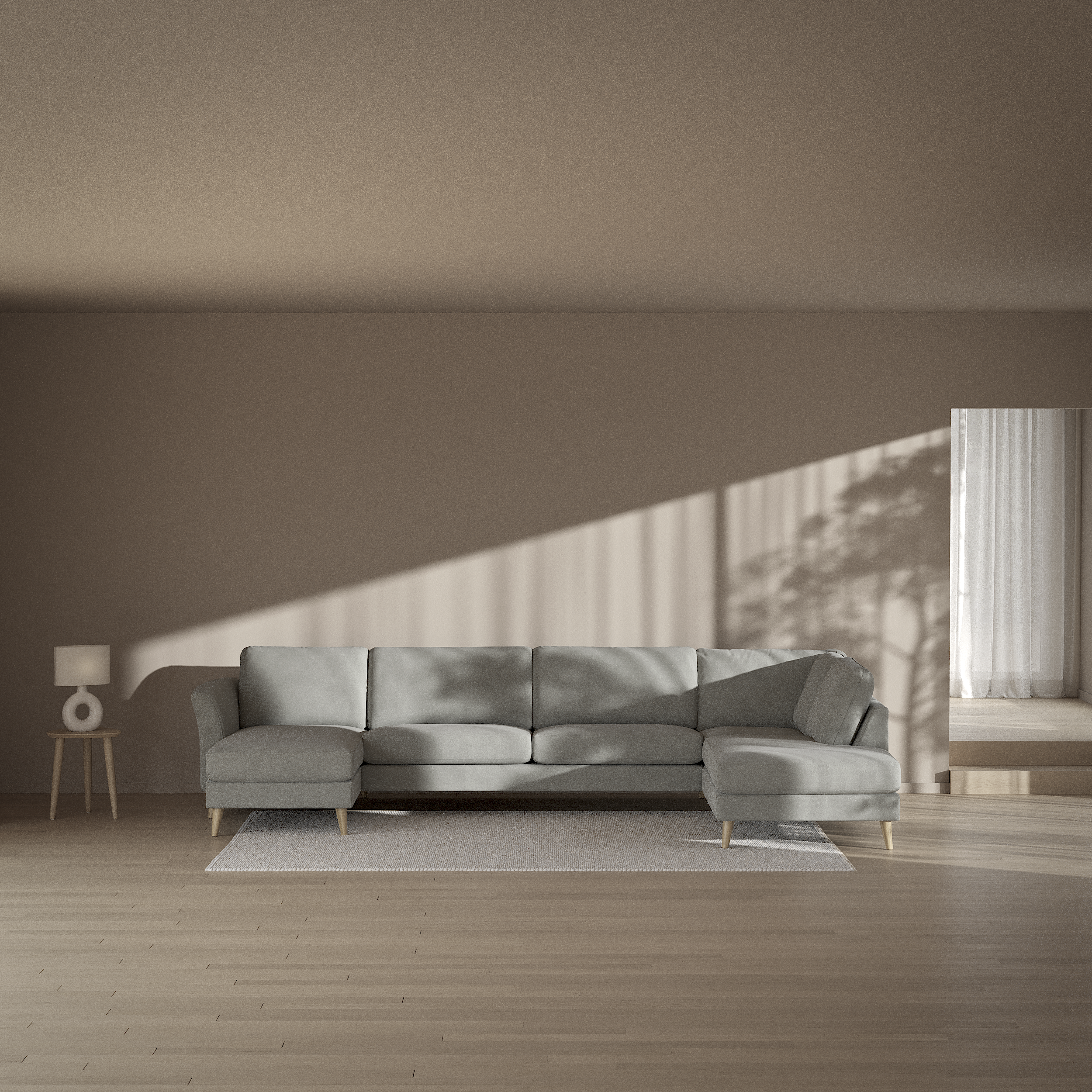 Bridge - 3-sits soffa med schäslong vänster och divan höger - inspiration