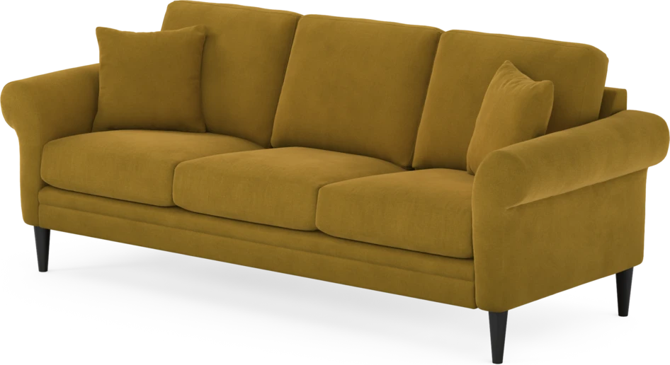 Eden - 3-sits soffa - Gul