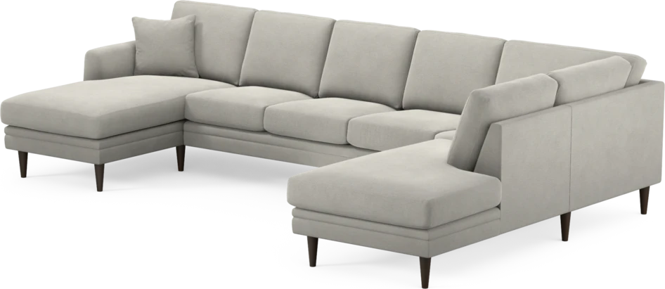 Eden - 3-sits soffa med schäslong vänster och divan höger - Grå