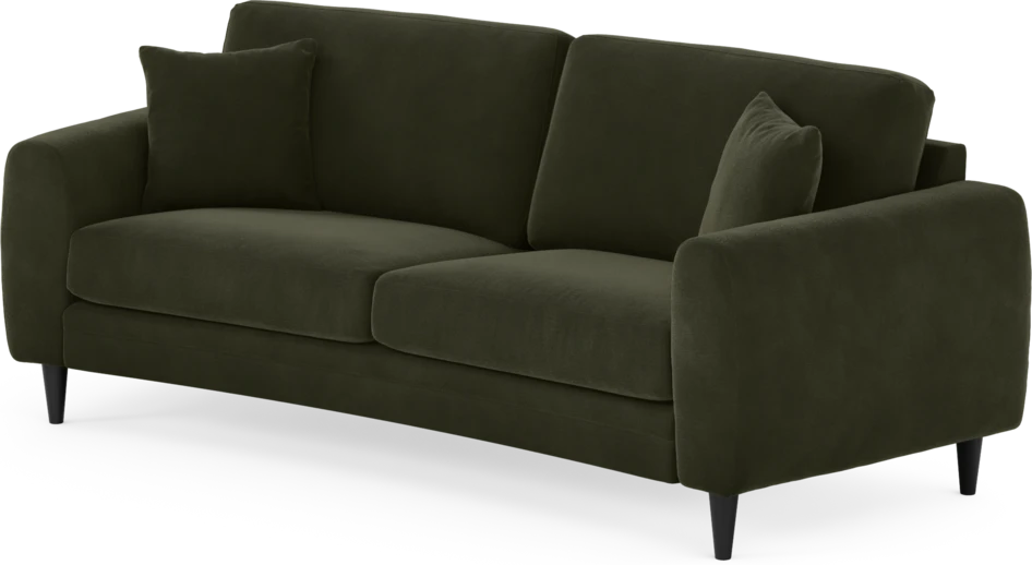 Eden - 2,5-sits soffa svängd - Grön