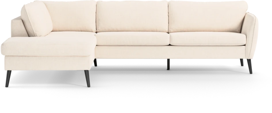 County - 2,5-sits soffa med divan vänster - Vit