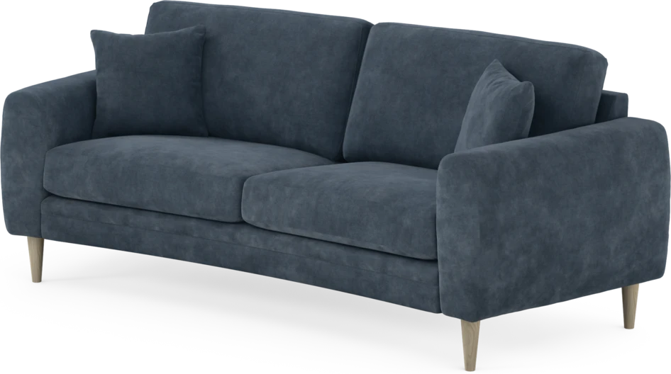 Eden - 2,5-sits soffa svängd - Blå
