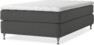 Delux Sense - Kontinentalsäng, enkelsäng 120 cm med bäddmadrass - Grå