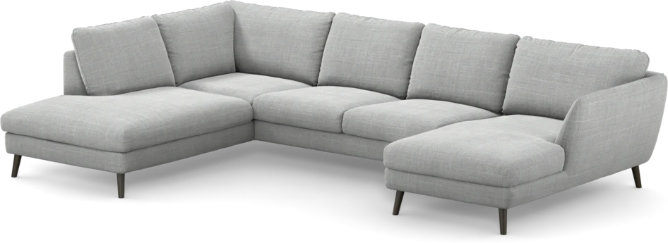 Madison - 2-sits soffa med divan vänster och schäslong höger - Grå