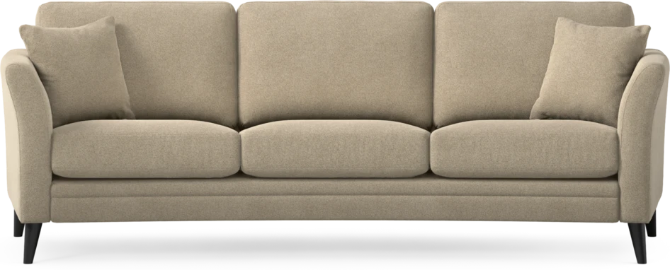 Eden - 3-sits soffa svängd - Beige
